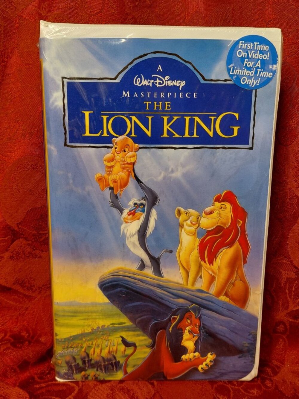 The Lion King Sealed VHS Disney 1995 Video Tape Masterpiece Clamshell Vintage